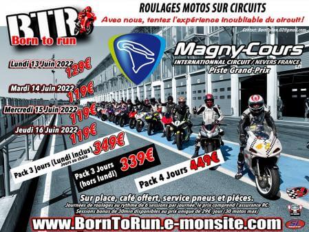 roulage moto au circuit magny-cours juin 2022 avec BTR