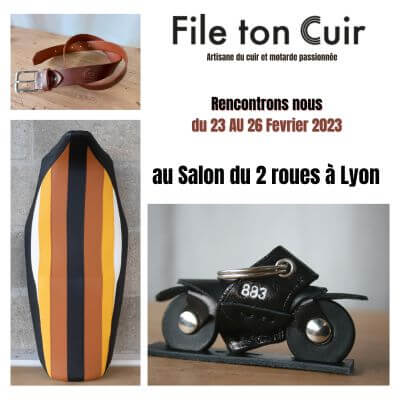 Salon du 2 roues à Lyon File ton cuir